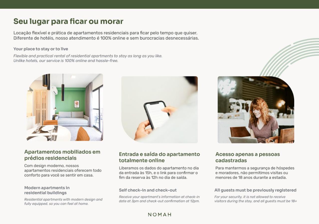 Nomah - Aptos Por Temporada Na Vila Nova Conceicao ساو باولو المظهر الخارجي الصورة